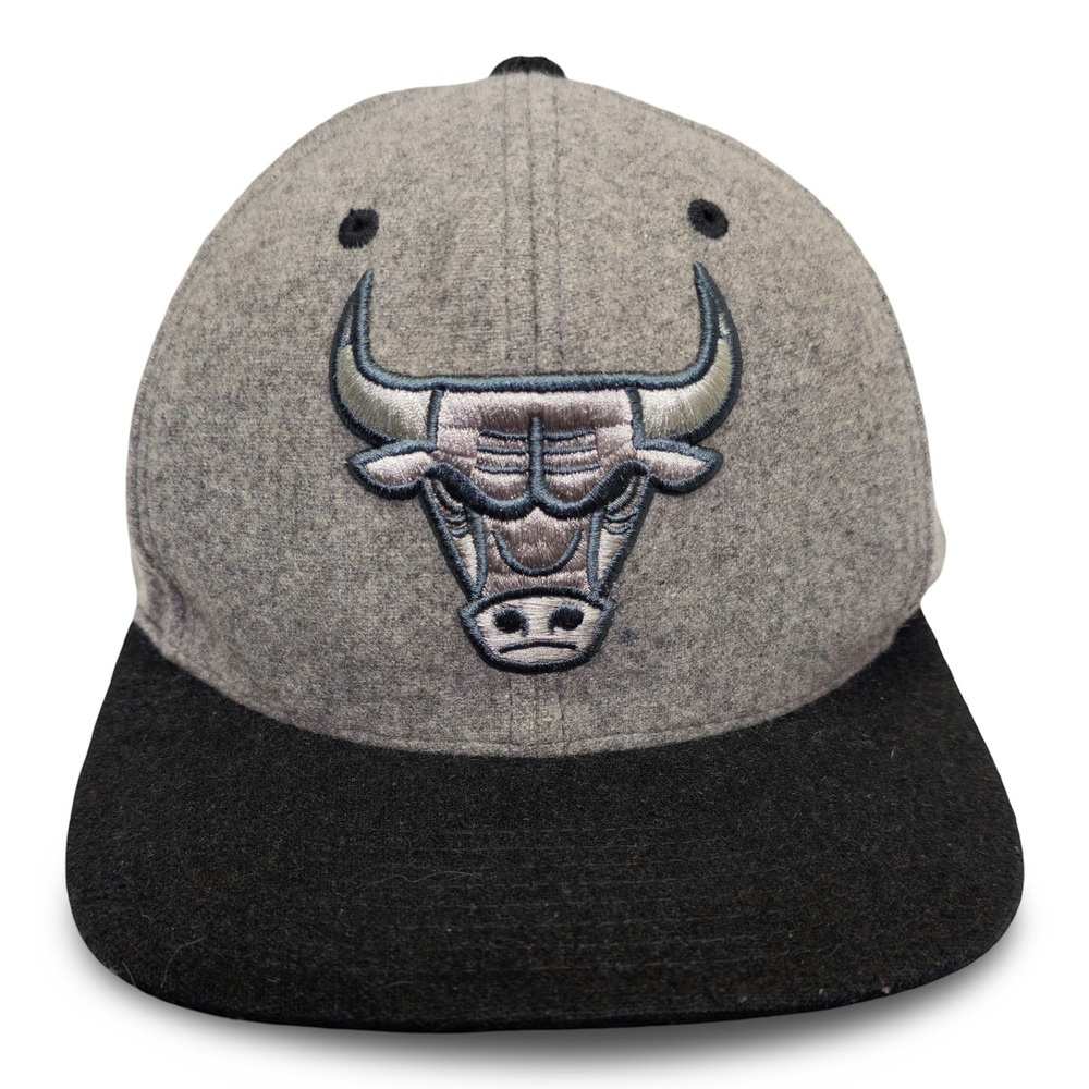 Mitchell & Ness Chicago Bulls Hat Mens OS Gray Good Snapback Wool Blend NBA Cap